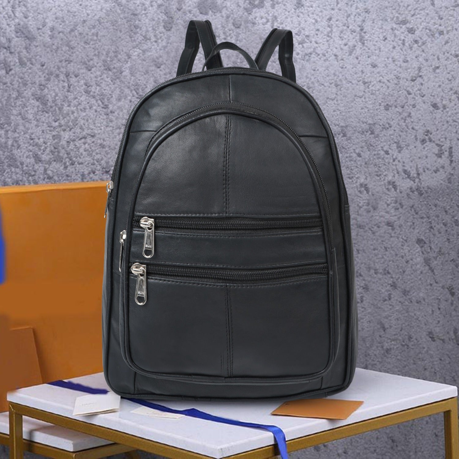 CIMONI Brand Premium Original Leather Backpack