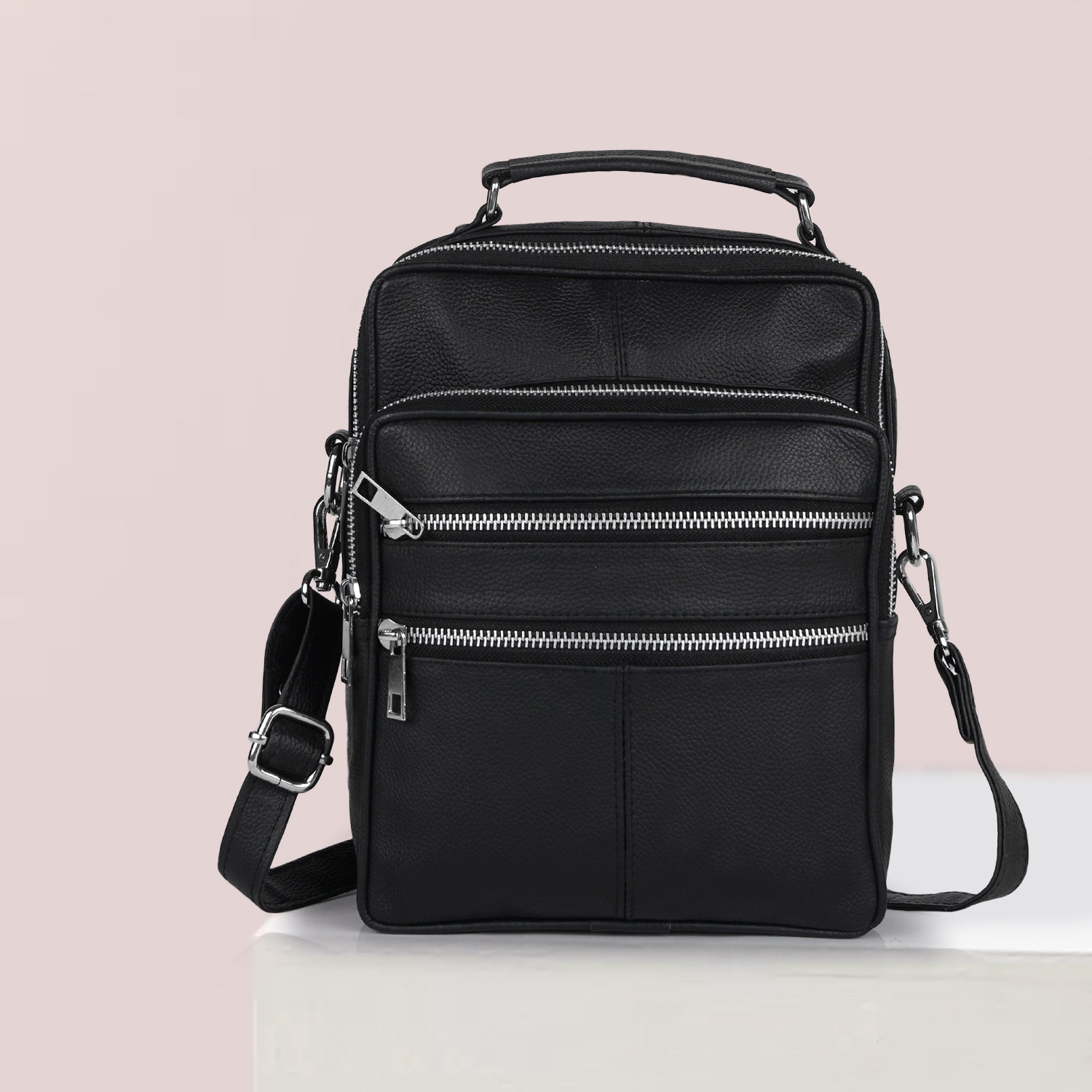 CIMONI Casual Genuine Leather Classy Design Crossbody Side Shoulder Sling Bag For Unisex