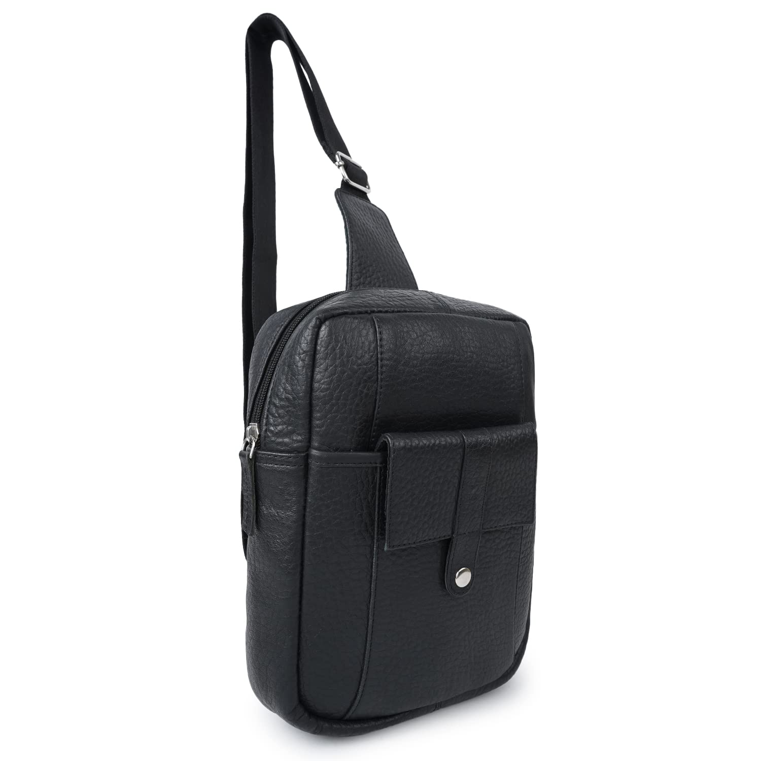 CIMONI® Premium Genuine Leather Sling Bag Stylish Unique Design Side Purse Daytrip Bag Short Trip Trendy Travel Crossbody Bag