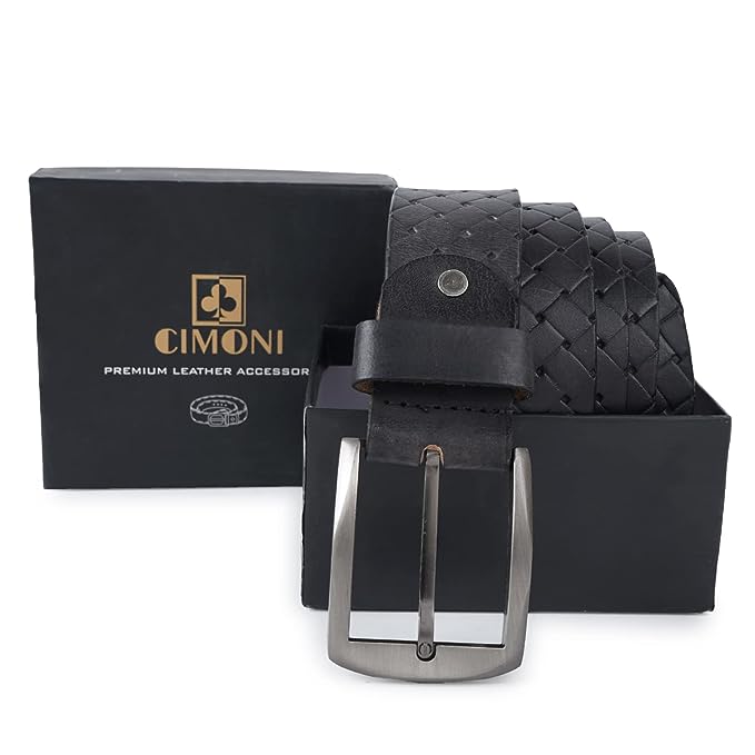 CIMONI men's Genuine Leather pc design casual belt  ( 1 Year Gurantee)