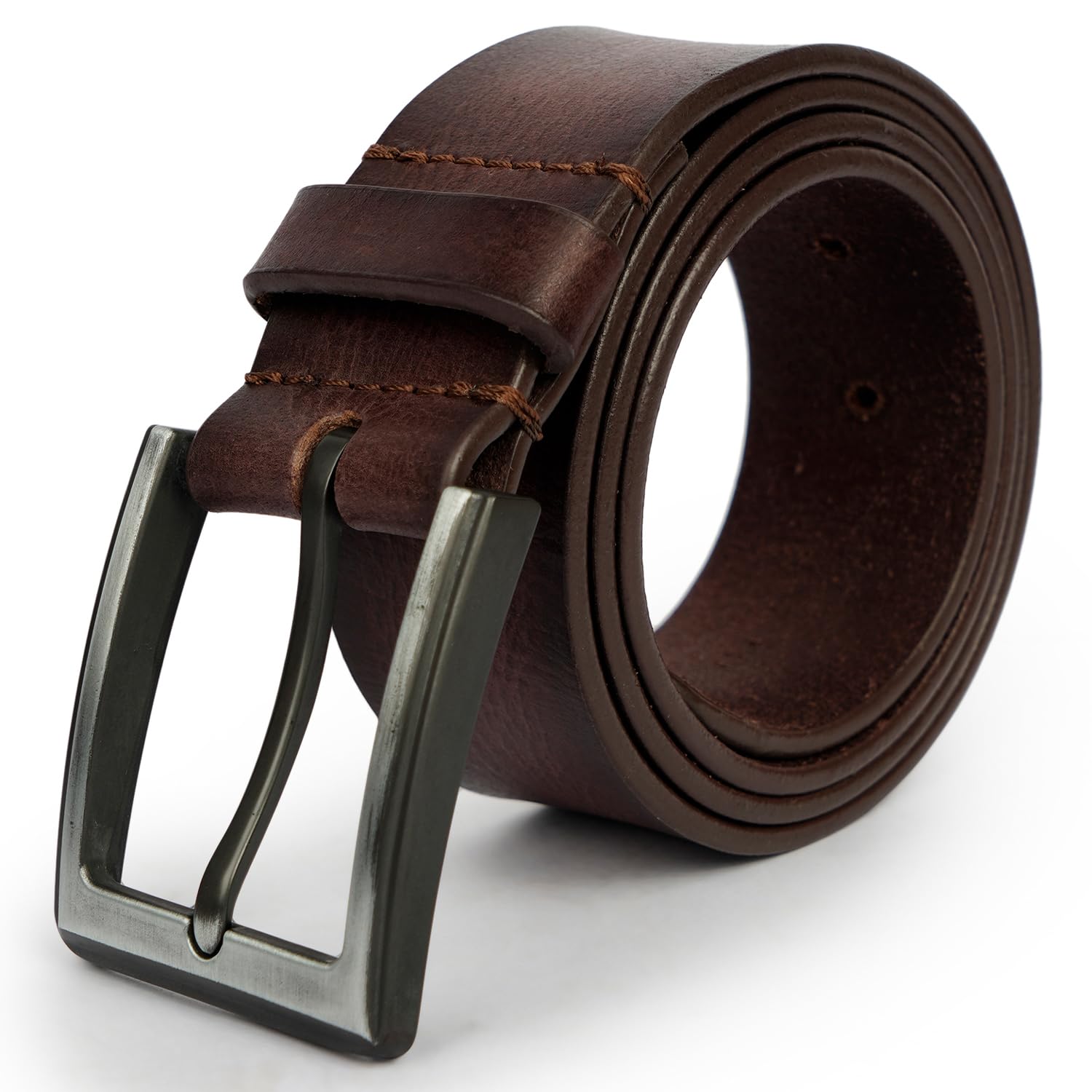CIMONI® Premium Genuine Leather Belt for Men Belt (Color - Brown) ( 1 Year Gurantee)