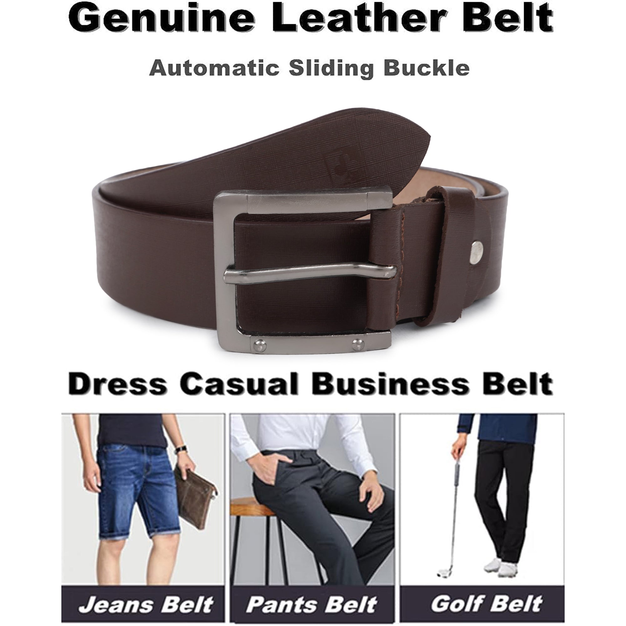 CIMONI Formal Classy Genuine Leather Trendy Belt For Men ( 1 Year Gurantee)