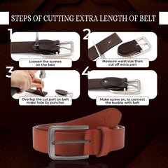 CIMONI Genuine Leather Stylish Formal Trendy Daytrip Slim Design Mens Belt