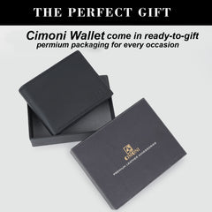 CIMONI Genuine Leather Wallet for Men I Ultra Strong Stitching I 7 Credit Card Slots