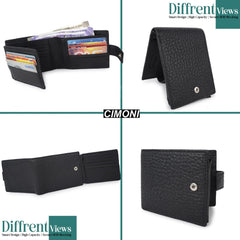 CIMONI Genuine Leather Handcrafted I Stylish Credit/Debit Card Slots I 1 Currency Compartments Wallet for Men
