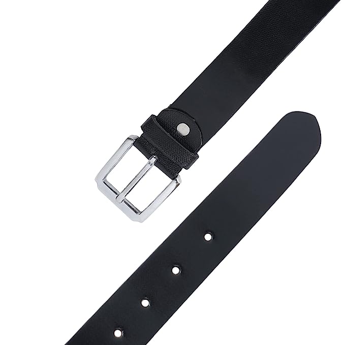 CIMONI Genuine Leather Classic Trendy Design Casual Formal Dailyuse Black Belt For Men (1 Year Gurantee)