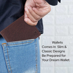CIMONI Genuine Leather Stylish Classy Design Ultra Slim Multiple Credit Cards Slot Wallet for Men