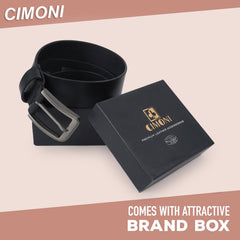 CIMONI Genuine Leather Casual Trendy Formal Office Belt For Men With Box