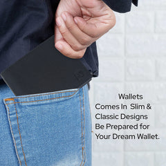CIMONI Genuine Leather Stylish Classy Design Ultra Slim Multiple Credit Cards Slot Wallet for Men