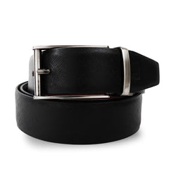 CIMONI Genuine Leather Casual Trendy Reversible Formal Belt For Men in Black Color