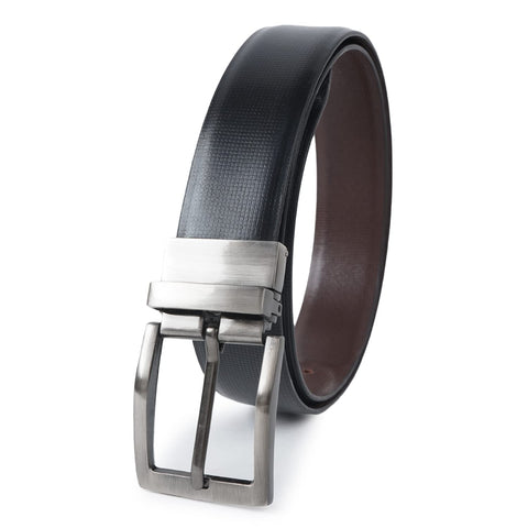 CIMONI Genuine Leather Classic Casual Formal/Office/College Dailyuse Reversible Belt For Men [Brown Black]