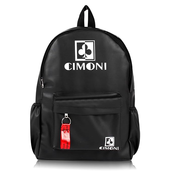 CIMONI® Backpack with Utility Pocket Water Resistant Laptop Storage Bag for daily uses (Black)