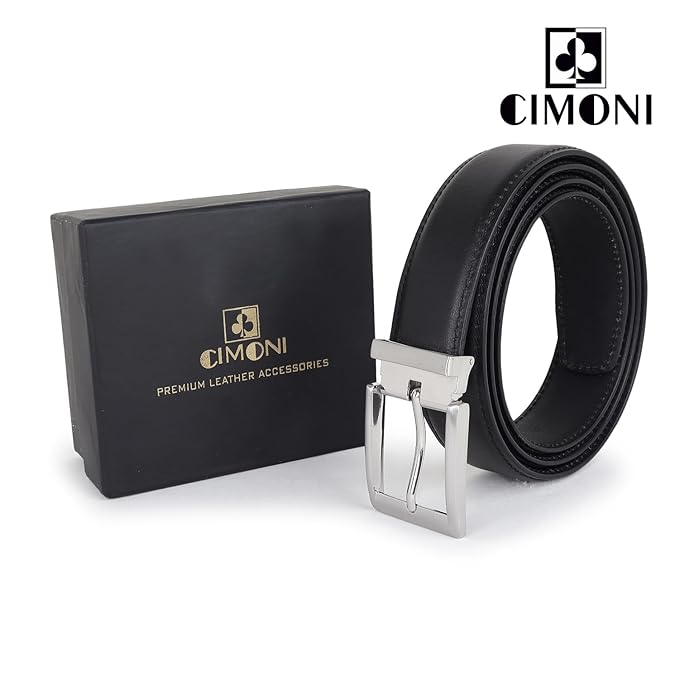CIMONI® Premium Genuine Leather men Belt for casual & formal (1 Year Gurantee)