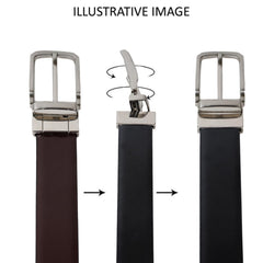 CIMONI Genuine Leather Classic Slim Design Reversible Casual Formal Dailyuse Black Brown Belt For Men