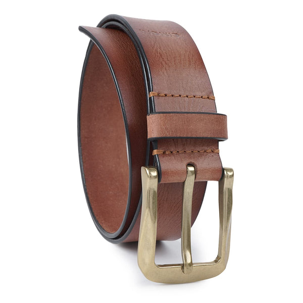 CIMONI Genuine Leather Classic Tan Casual Formal Dailyuse Belt For Men