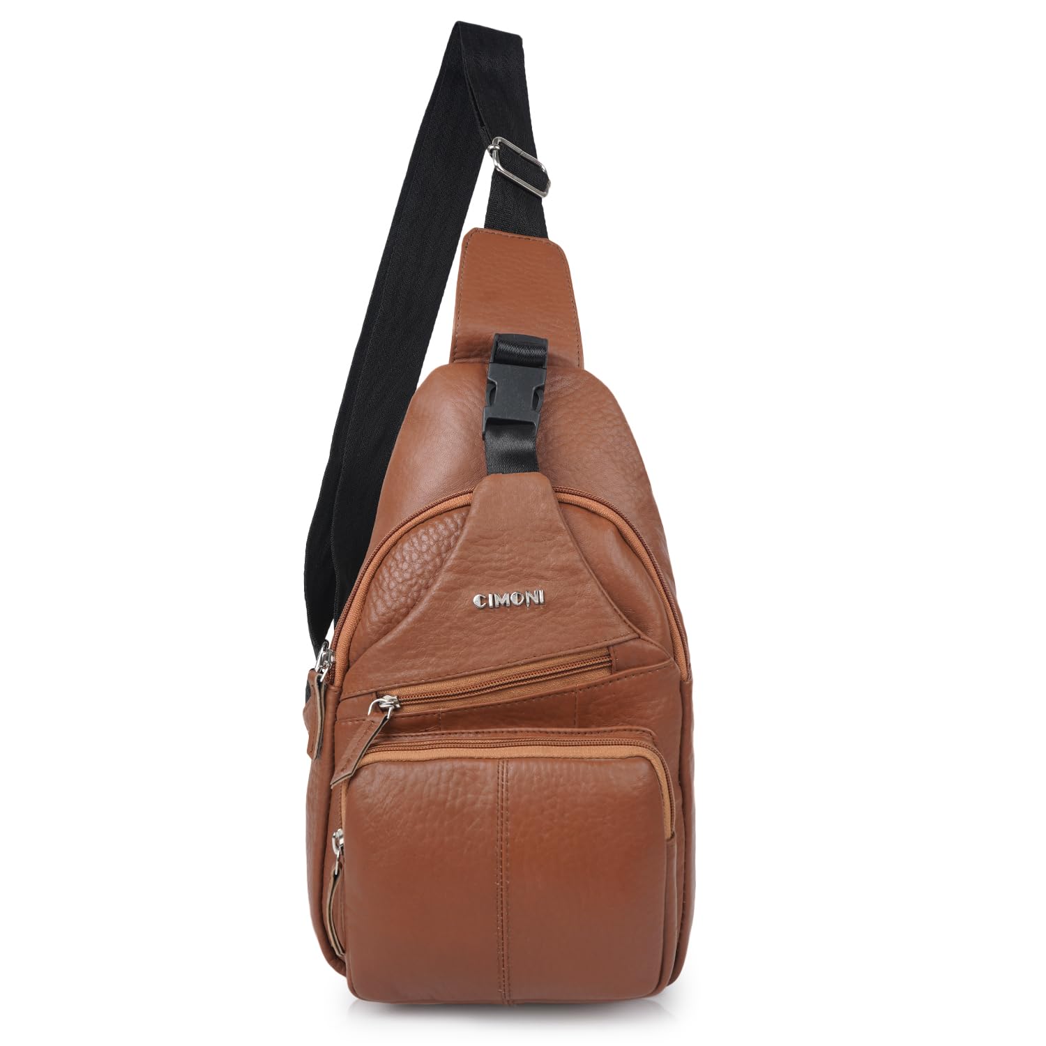 CIMONI® Premium Genuine Leather Sling Bag Classic Unique Design & Cross Body Bag Outdoor Small Shoulder Side Purse