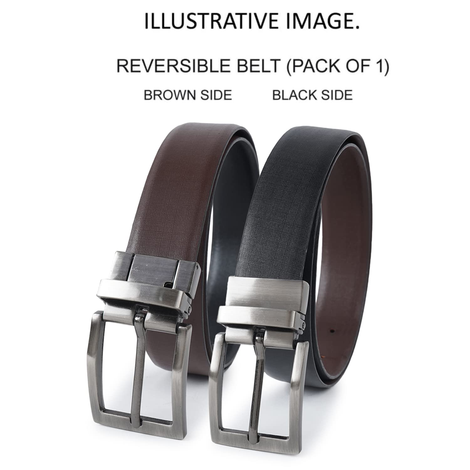 CIMONI® Premium Genuine Leather Belt for Jeans & Dress Pants Formal & Casual Wear Classic Design Waist Belt For Men (Black)