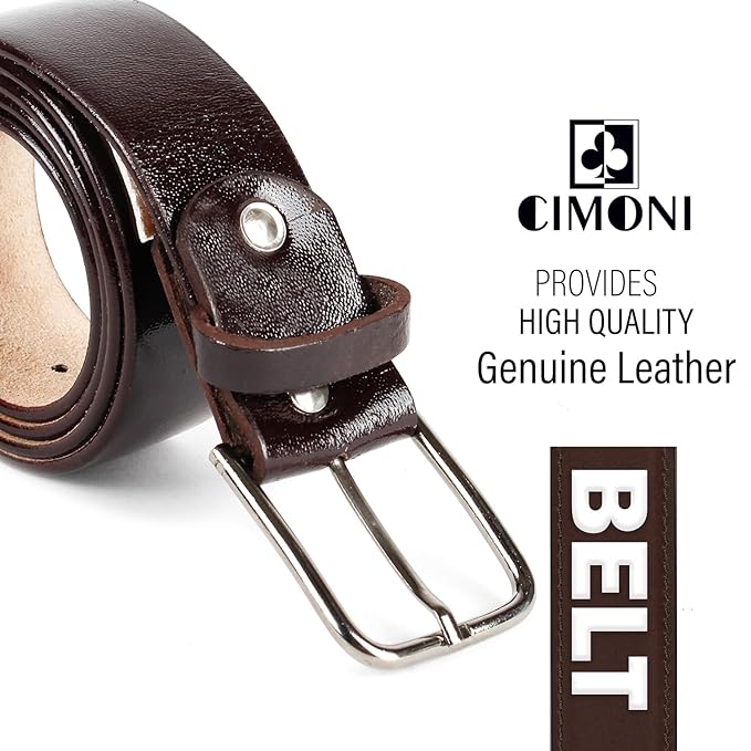 CIMONI Premium Genuine Leather Belt for Men for Jeans & formal wear
