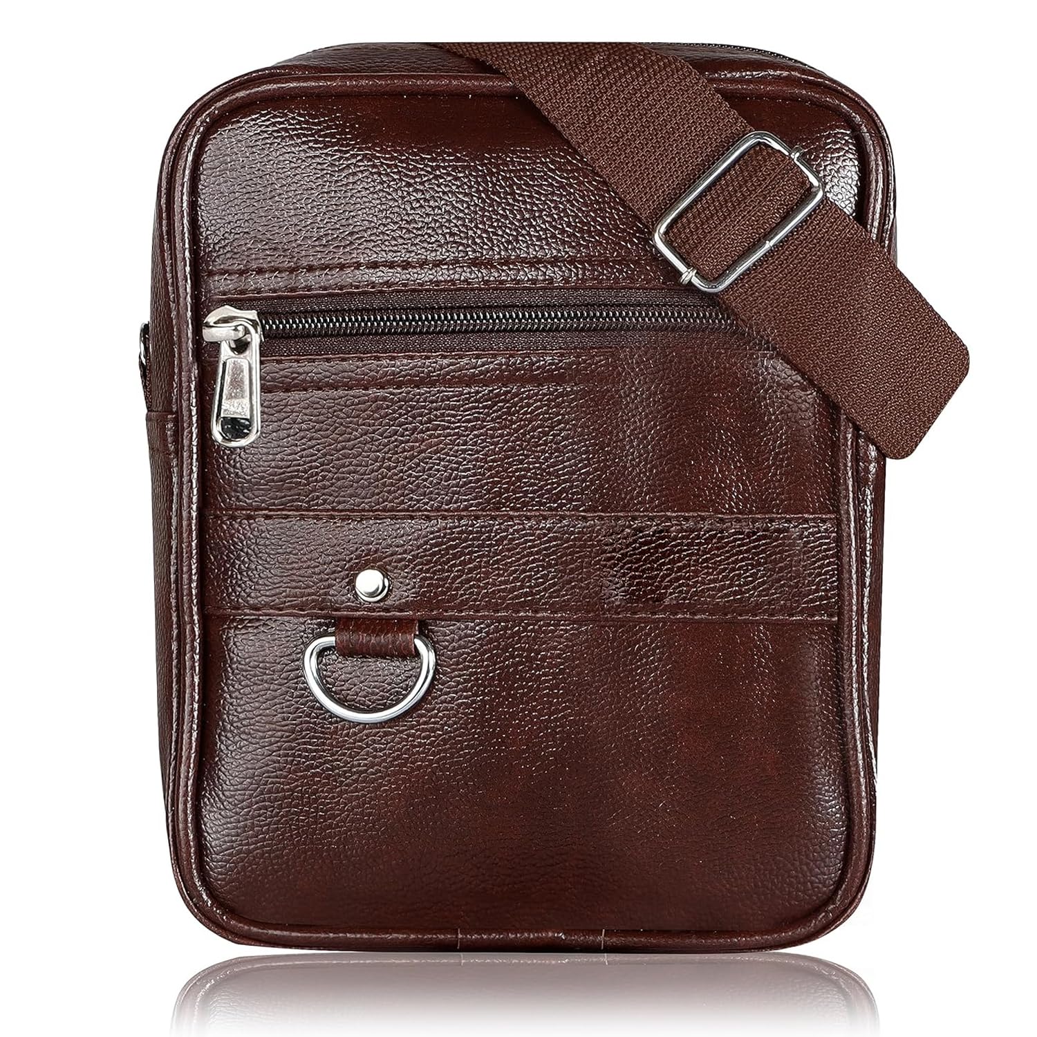 CIMONI® Premium Vegan Leather Sling Bag Hand Bag Stylish Elegant Unique PU Design Purse Strap Crossbody Side Sling Bag Unisex