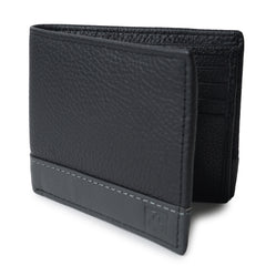 CIMONI Genuine Leather Classic Black Ultra Strong Stitching|12 Credit Cards Slot Wallet for Men