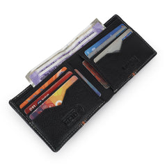 CIMONI Genuine Leather Classic Trendy Travel Slim Wallet Credits Cards for Men