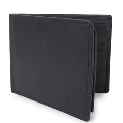 CIMONI Genuine Leather Classy Black Slim Travel Credit Cards Trendy Wallet for Men