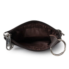 CIMONI Genuine Leather Classy Trendy Unique Design Coin Bag Pouch Flap Closure Travel Bag for Women