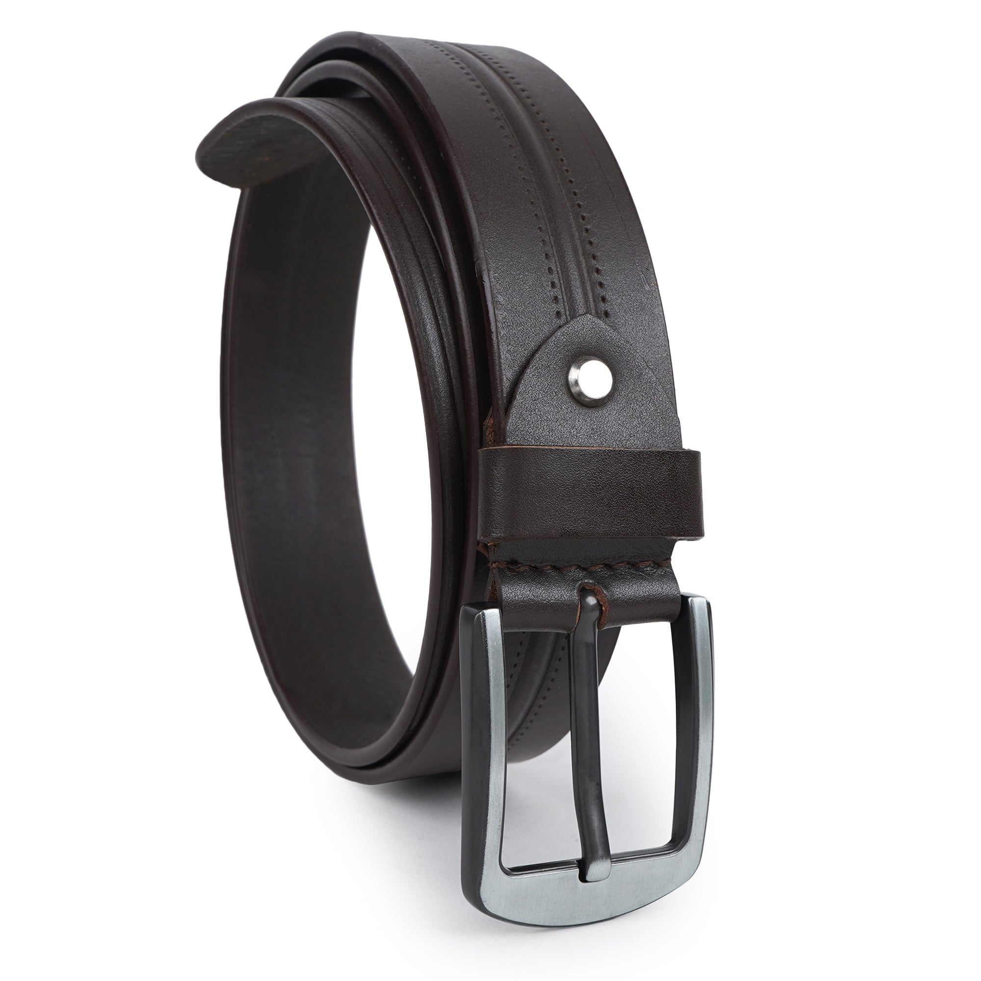 CIMONI Genuine Leather Men's Belt A Perfect Blend of Casual Wear - Metal Buckle Belts ( 1 Year Gurantee)