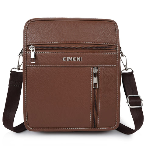 CIMONI Vegan Leather Classic Shoulder Crossbody Travel Men Sling Bag