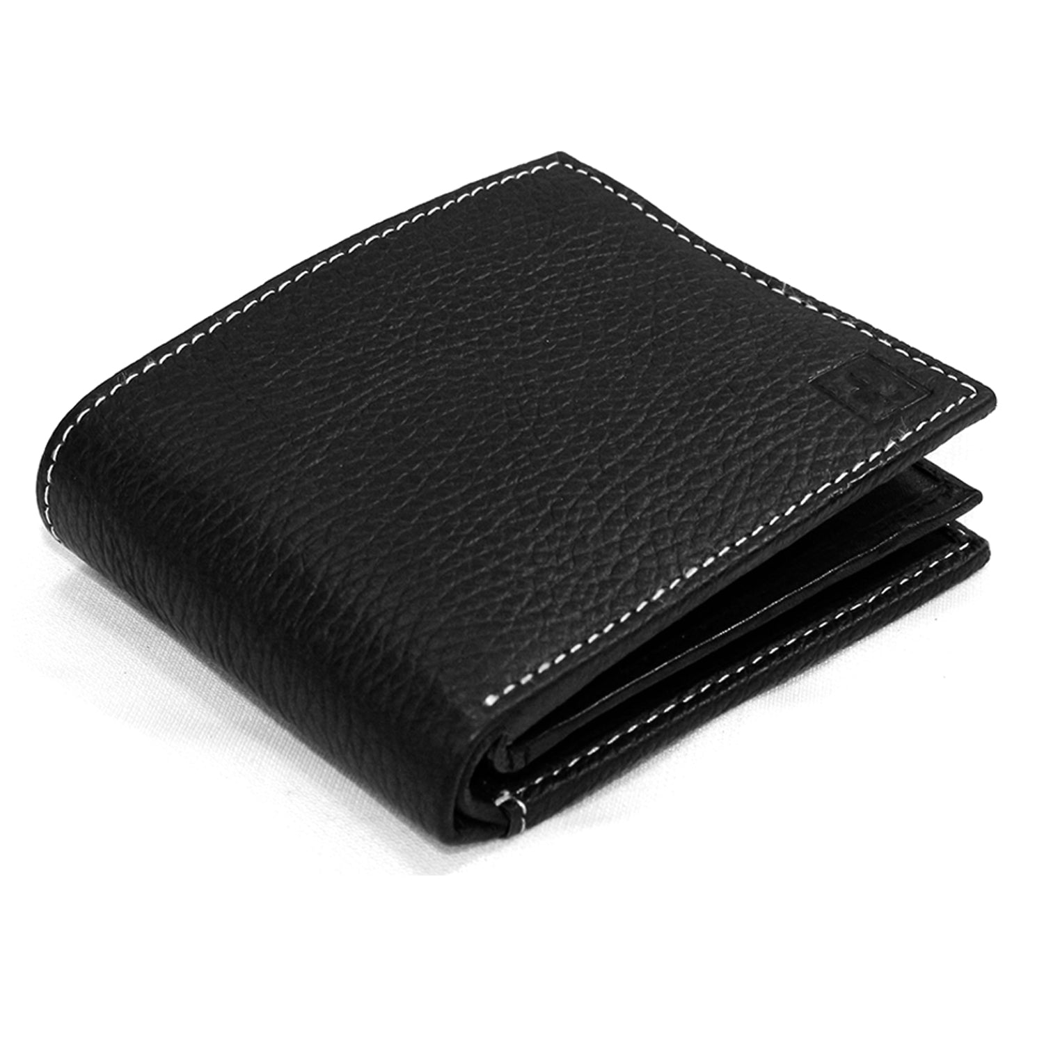 CIMONI® Premium Genuine Leather Wallet for Men Casual Wallet with RFID Protection 12 Card 1 Id Slots Slim Elegant Design Wallet (Color - Black)