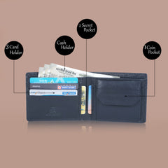 CIMONI Genuine Leather Classic Travel Daytrip Wallet for Men